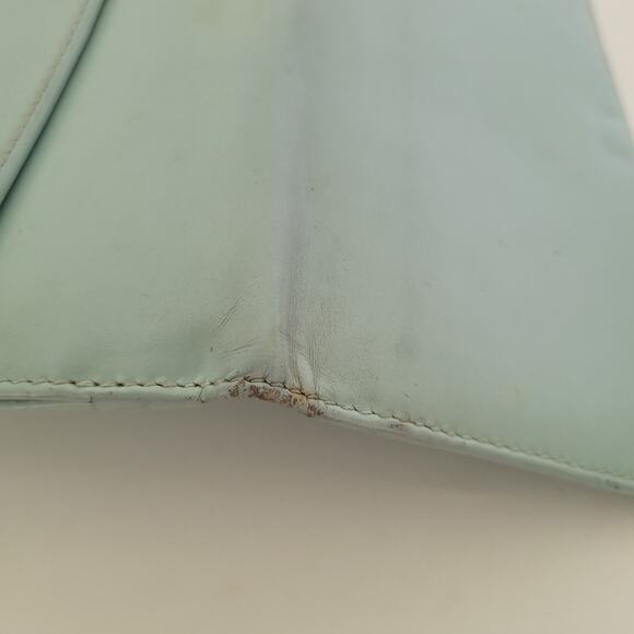 GUCCI Vintage Clasp Horsebit Wallet Bifold Blue Large Retro Clutch Leather Box - Picture 12 of 14